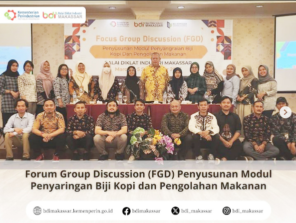 Forum Group Discussion (FGD) Penyusunan Modul Penyaringan Kopi Biji dan Pengolahan Makanan